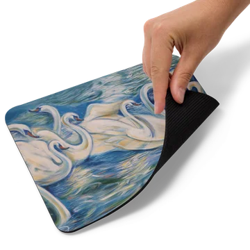 Swan enchantment: A chorus of beauty mouse pad