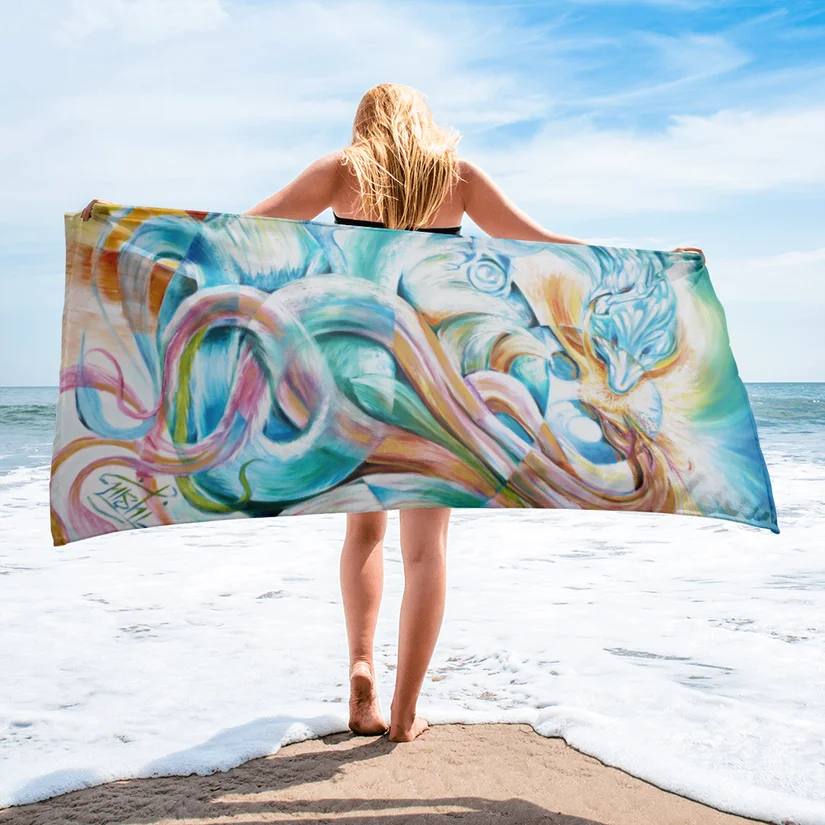 Mystic Dragon of Dreams towel