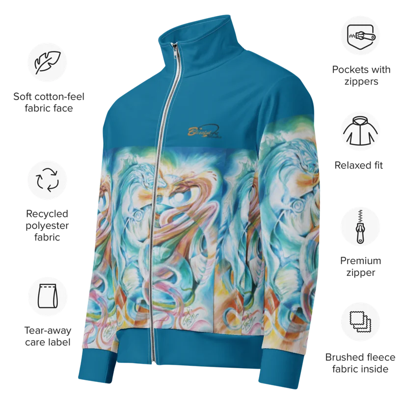 Mystic dragon of dreams unisex track jacket