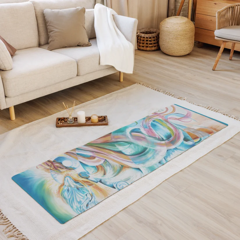 Mystic dragon of dreams yoga mat