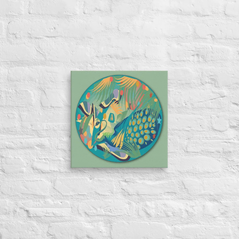 Celestial Peacock circle print