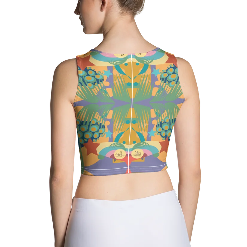 Celestial Peacock crop top