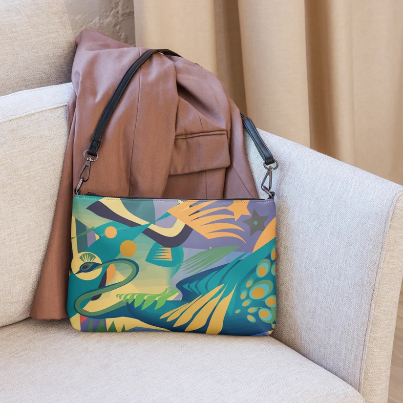 Celestial Peacock crossbody bag