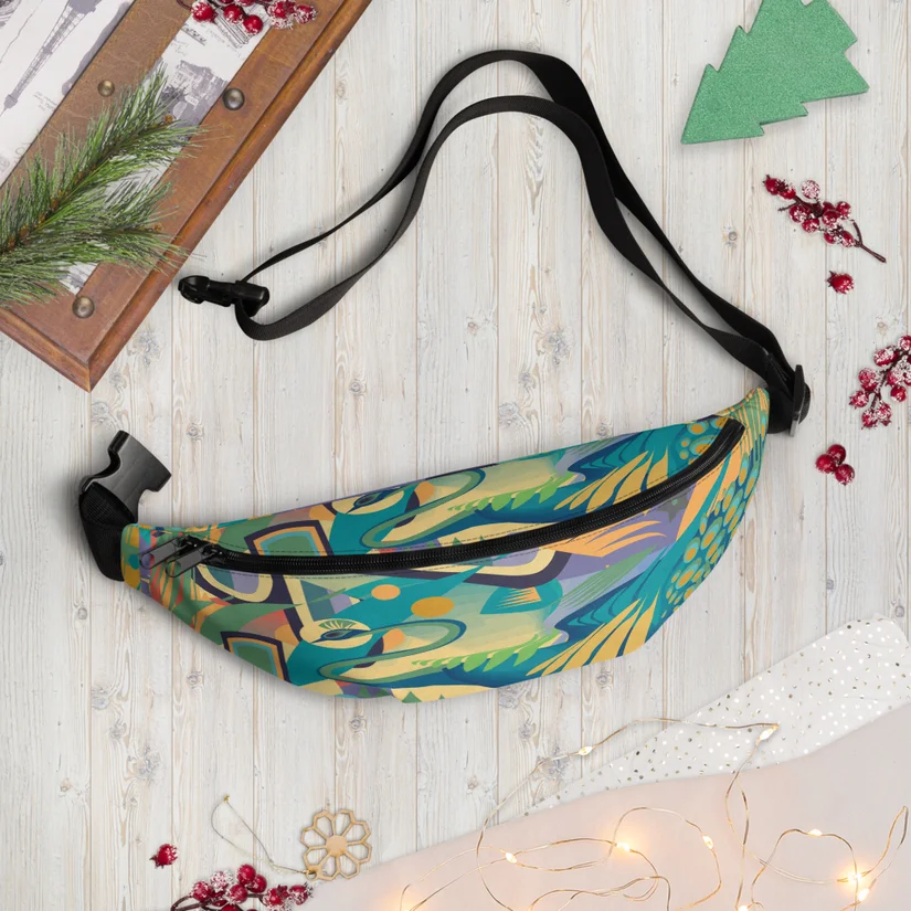 Celestial Peacock fanny pack