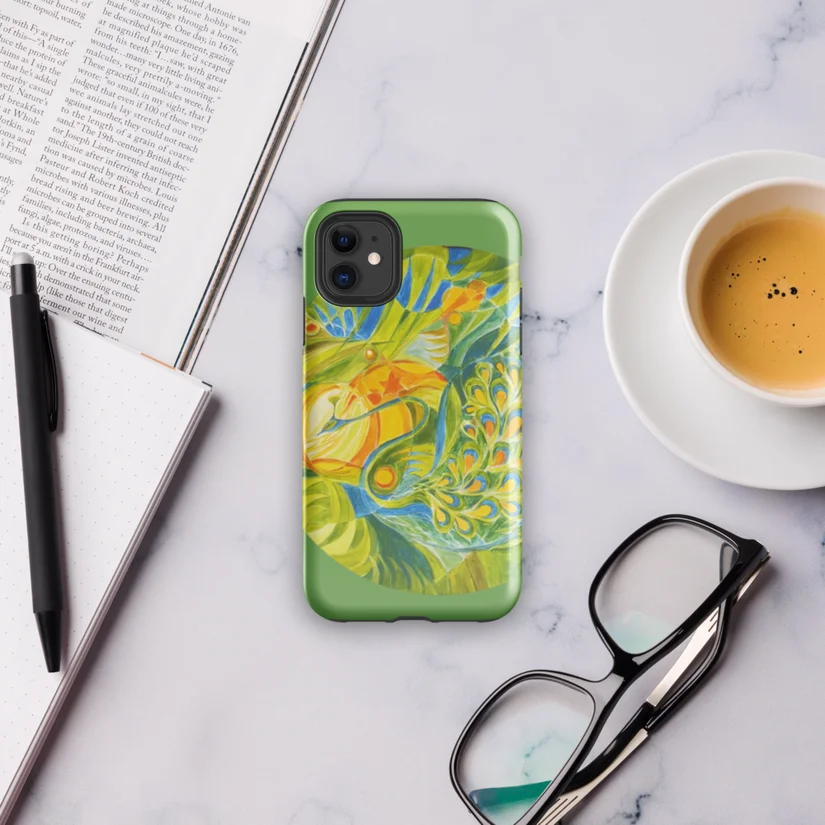 Celestial Peacock tough case for iPhone