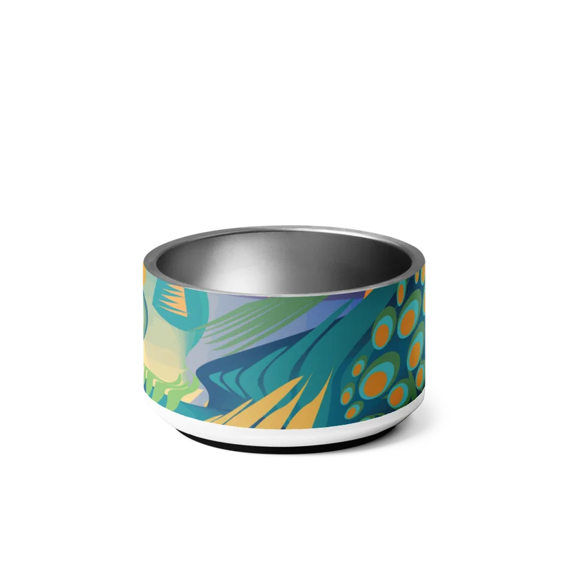 Celestial Peacock pet bowl