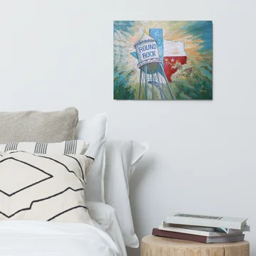 Metal prints of Round Rock Water Tower