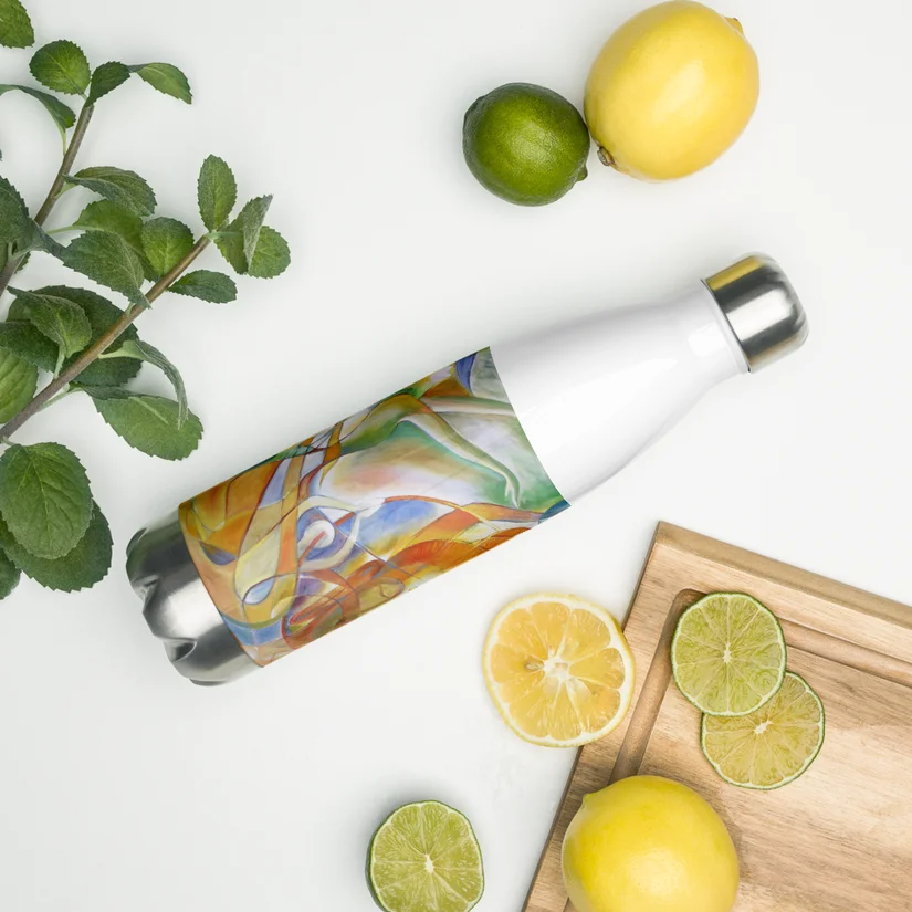 Surrender to god stainless steel water bottle