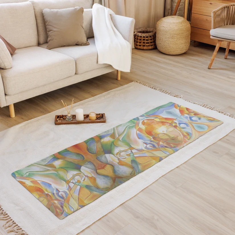 Surrender to god yoga mat