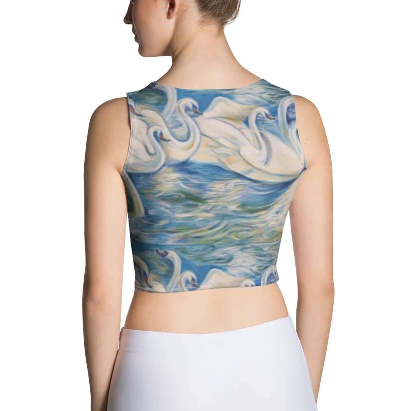 Swan Enchantment crop top