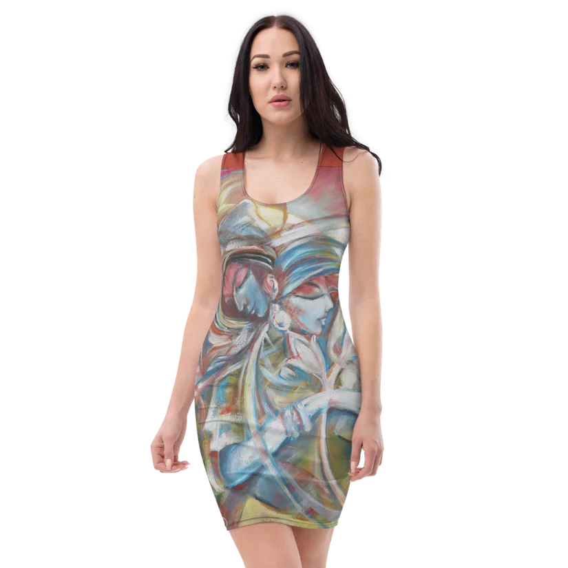 Whispered prayers - The divine couple bodycon dress
