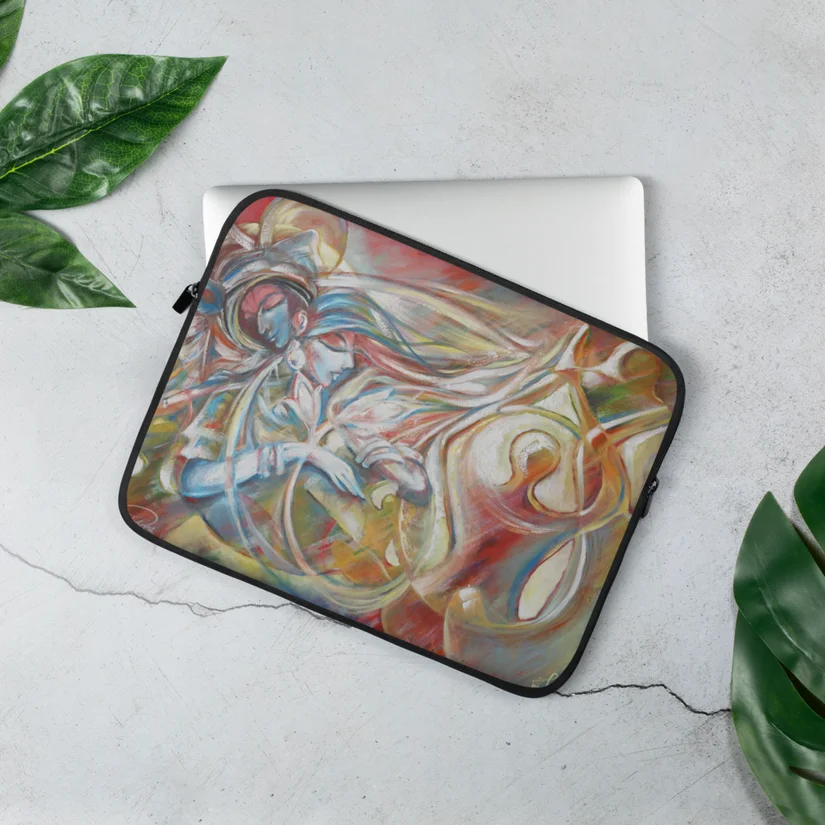 Whispered prayers - The divine couple laptop sleeve